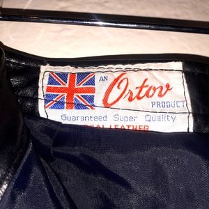 Vintage high waisted real leather pants